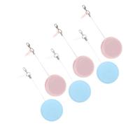 iplusmile 6 pièces Lingettes Nettoyantes Écran Macaron Chiffons Microfibre Portables pour Téléphone et Lunettes avec Pendentif Suspendu Accessoires Pratiques pour Nettoyage Mobile et