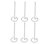 iplusmile 6 pièces Lot Brochettes Inox Barbecue pour Air Fryer et Grill Support Vertical Acier Viande Légumes Fruits Saucisses Convivialité Famille et Extérieur