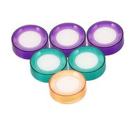 iplusmile 6 pièces Lot de Éponges Hydratantes pour Doigts avec Tasse Humidificateur Doigt Souple Odeur Outil Pratique pour Comptage Bancaire et de Documents Couleur Couleur Aléatoire