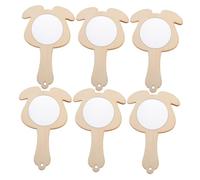 iplusmile 6 Pièces Mini Miroirs DIY pour Garçon Fille à Monter Soi-même Non Vernis Portables pour Loisirs Créatifs Et Activités Manuelles