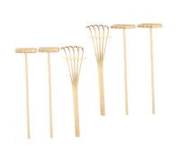 iplusmile 6 Pièces Mini Râteaux à Sable pour Jardin Zen Outils De Jardin Japonais pour Table à Sable Râteau à Main Et Mini Râteaux De pour Bac à