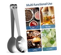 iplusmile 6 pièces Pinces à Sachets de Thé Acier Inoxydable Pince Presse-sachet Ergonomique et Compacte pour Infusions et Service Alimentaire