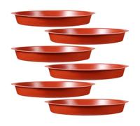 iplusmile 6 Pièces Plateau Rond pour Plantes Modelées, Grand Format en PP