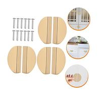 iplusmile 6 pièces Poignée de Meuble Demi Ronde Lot de Poignée de Porte Darmoire pour Commode et Placard Design Simple et Pratique Compatible et Dressing