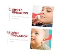 iplusmile 6 pièces Poire Aspiration Garçon Fille Multifonction pour Nettoyage Oreilles et Nez Embout Fin Caoutchouc Poire Aspirante Détachable pour Mucus et Poussière Confortable et Facile