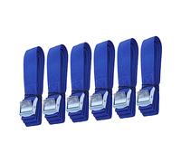 iplusmile 6 pièces Sangles de Fixation Polyester avec Boucle à Dégagement Rapide pour Bagages Voiture Maintien Antidérapant pour Kayak Canoë Chargement Toit Bleu