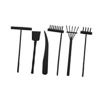 iplusmile 6 pièces Set de Mini Râteaux Plastique pour Jardin Zen Accessoires de Décoration de Table de Sable Outils de et Ornements pour Maison