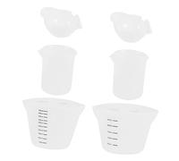 iplusmile 6 pièces Set de Tasses à Mesurer Silicone pour Résine Époxy Moules de Outils de Bricolage Flexible Antiadhésif pour Artisanat DIY