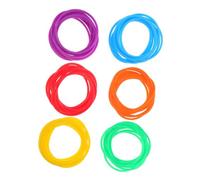 iplusmile 60 Pièces Bracelets Silicone Multicolores Étanches et Résistants Sueur Accessoires Cheveux et Bracelets Poignet Élastiques pour Filles Party Décorations Anniversaire