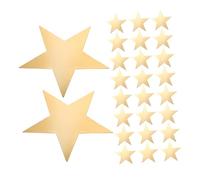 iplusmile 60 Pièces Étoiles Découpées Papier Dorées Grandes Double Impression Décoration Mariage Anniversaire Fête Classe DIY