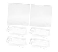 iplusmile 60 pièces Lot Pochettes Extérieures Autocollantes Transparentes pour Vinyles Protection Rayures et Salissures Rangement Pratique pour Albums