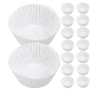 iplusmile 600 Pièces Lot de Caissettes à Muffins Papier Blanc Anti-graisse Doublure Résistante pour Pâtisserie pour Anniversaires Mariages et Cuisson de Gâteaux