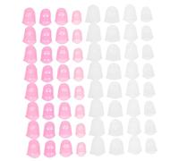 iplusmile 64 Pièces Finger Protectors For Guitar And Stringed Instruments Silicone Slip Finger Covers For Beginners Compatible With Acoustic Electric Classical Guitars Ukulele And Banjo