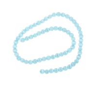 iplusmile 66 pièces Bracelet Pierres Naturelles Perles Œil de Chat Bleu Perles Rondes Polies pour Bijoux Unisexes Accessoire pour Bracelets et Colliers