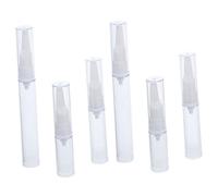 iplusmile 6Pièces Bouteilles à Pompe Airless Flacons de Lotion de Voyage Rechargeables avec Bec de Canard Flacons Vides Plastique Transparent pour Crème et Shampoing