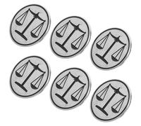 iplusmile 6pièces Broche Bijoux Métal Justice pour Homme pour Costume ou Chemise Lot de Pendentifs de Balance pour Avocat et Juriste