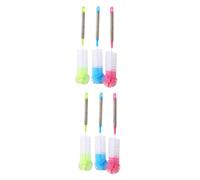 iplusmile 6pièces Brosses De Nettoyage Pour Bouteilles Lot De Manche Flexible Avec Têtes Rondes Colorées Et Manche Acier Inoxydable Idéales Pour Laver Biberons Gobelets Et Carafes
