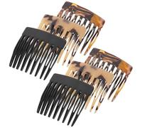 iplusmile 6pièces Peigne Latéral Acétate Portable Mini Peigne Français pour Cheveux Outil de Coiffure Léger et Anti-statique pour Voyages et Usage Quotidien