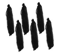 iplusmile 6pièces Perruque Afro Tressée Perruque à Tresses Bouclées Synthétique Ondulée Extensions De Cheveux Tressées