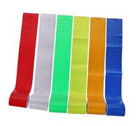 iplusmile 6pièces Ruban De Sécurité Réfléchissant Bande Autocollante Réfléchissante Pour Vêtements Voiture Intérieur Et Extérieur