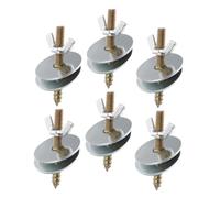 iplusmile 6Pièces Vis pour Perchoirs Oiseaux avec Écrous Rondelles Kit pour Installation Facile Cages à Oiseaux Accessoires Stables