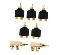 iplusmile 7 pièces Adaptateur Connecteur Y à Répartiteur Audio Femelles pour TV et Amplificateur Transmission sans Bruit