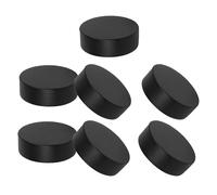 iplusmile 7 Pièces Mini Indoor Ice Hockey Pucks Soft PU Foam Street Hockey Balls Training and Sport Party Favors