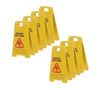iplusmile 7 Pièces Miniature Caution Wet Floor Signs for Dollhouse Decoration and Safety Education Realistic Warning Props for Fairy Gardens and Crafts