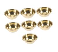 iplusmile 7 pièces Set de Bols Offrande Bouddhistes Laiton Bols Rituel pour Offrandes Eau Décoration de Temple et Polyvalent