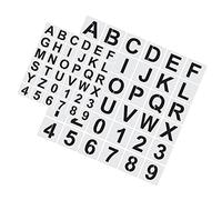 iplusmile 72 pièces Lot de Pochoirs Lettres Réutilisables Pet Pochoirs Spray Compacts pour Peinture Murale Dessins Créatifs DIY pour Garçon Fille et Loisirs