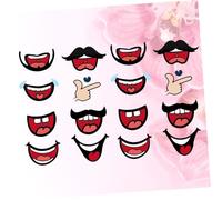 iplusmile 8 paquets Autocollants Décoratifs pour Masques avec Motif Lèvres Auto-adhésives Amusantes pour Décoration de Masque Facial