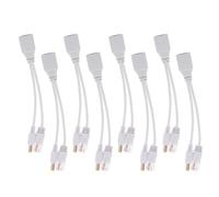 iplusmile 8 pièces Adaptateur séparateur d'alimentation Passif Compact pour Caméra de Surveillance Alimentation Vidéosurveillance Caméra IP