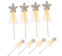 iplusmile 8 Pièces Baguettes de Fée Pailletées Baguettes Légères pour Garçon Fille Accessoires de Jeu de Rôle Princesse Bâtons pour Fêtes et Spectacles