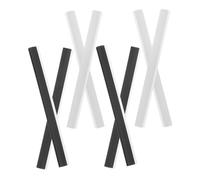 iplusmile 8 pièces Bandes de Remplacement Plastique pour Lèvre de Pelle à Poussière Bord Souple et pour Nettoyage Compatible avec Divers Outils Ménagers