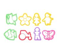 iplusmile 8 pièces Cutters Argile pour DIY Moules Légers et Réutilisables Outils Multi-usages pour Création Boucles Oreilles et Modelage Pâte Polymère Compact pour Artisanat Fait Main