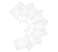 iplusmile 8 Pièces Drapeaux de Voiture Blancs Vierges avec Mât, Polyester, | Installation Facile, Double Face, pour Vitre de Voiture, Défilés et Courses