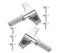 iplusmile 8 Pièces Drum Set Mounting Hardware Wing Nut Screws For Cymbal Stand With Slip Shock Absorption Stable Adjustment Of Cymbal Angles For Drum Stand Accessories