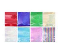 iplusmile 8 pièces Lot de Films Transfert Thermique Multicolores pour Lettrage DIY sur Vêtements Tabliers Casquettes Facile à Découper et Personnaliser Couleur Aléatoire Couleur Aléatoire