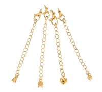 iplusmile 8 pièces Lot de Rallonges Chaînes Plaquées pour Collier Bracelet et Cheville Extension Facile pour Bijoux DIY Connecteurs pour Création Personnalisée