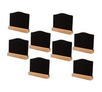 iplusmile 8 pièces Mini Ardoise avec Socle Tableau Mémo Effaçable pour Décoration Bureau Maison Hôtel et Événements