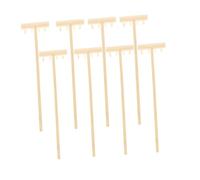 iplusmile 8 pièces Mini Râteaux de Jardin Zen Accessoires de Décoration Méditative pour Table Outils Naturels pour Bac à Sable et Ambiance Feng Shui