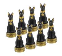 iplusmile 8 pièces Miniatures Chat Égyptien Résine Figurines Chat Décor Jardin Micro Paysage Petits pour Décoration Maison et Pot de Fleurs