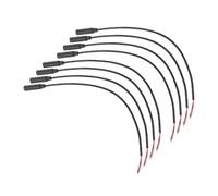 iplusmile 8 Pièces Mono Female Jack To Bare Wire Audio Cable Set For Speaker Headphone Headset Repair Sound Wire Replacement