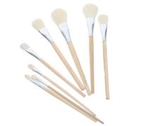 iplusmile 8 pièces Pinceaux Laine pour Peinture Céramique de Différentes Pinceaux Aquarelle Polyvalents pour Dessin Décoration et Retouche Artistique