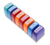iplusmile 8 pièces Set de Tampons Enseignants Colorés pour Évaluation Scolaire Fournitures Éducatives pour Bureau et Enseignement à Domicile Tampons Encouragement Polyvalents pour Stimuler