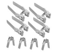 iplusmile 8 Pièces Spring Clips Métal pour Éclairage Encastré Pinces à Ressort Miniatures Accessoires Robusts pour Lampes LED et Projecteurs Magnétiques