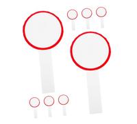 iplusmile 8 pièces Tableau de Score Éffaçable à Sec de Pagaies Manuelles Pratiques pour Jeux et Compétitions avec Cerclage Rouge Facile à Écrire Effacer
