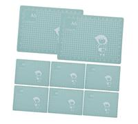 iplusmile 8 Pièces Tapis de Découpe Antidérapant PVC Double Face avec Quadrillage Précis Protège Bureau pour Scrapbooking Embossage et Projets DIY