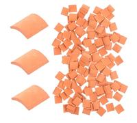 iplusmile 80 Pièces de Mini Tuiles de Toit en Argile pour Maquettes, Décorations Réalistes pour Projet de Modélisme, Créatives et Adaptées aux Garçon et Filles