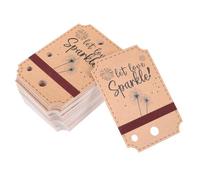 iplusmile 80 Pièces Lot de Étiquettes Kraft Vierges pour Emballage Cadeau Décorations Suspendues pour Fêtes Anniversaires et Mariages Étiquettes Papier Résistantes pour Bricolage et